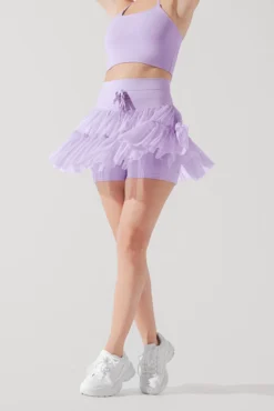 Pirouette Tiered Skort - Digital Lavender -Popflex Store PirouetteSkort DigitalLavender 6064 1439 Edit