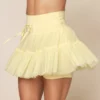 Pirouette Tiered Skort - Buttercream