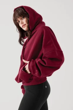 Pullover Cloud Hoodie - Crimson 24 Pullover Cloud Hoodie - Crimson -Popflex Store PulloverCloudHoodie Crimson 5022 0144 Edit