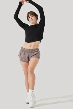 Refine Long Sleeve Top - Black -Popflex Store Refine Long Sleeve Top Black B1013 2899