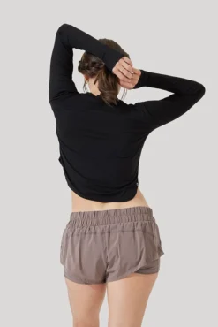 Refine Long Sleeve Top - Black -Popflex Store Refine Long Sleeve Top Black B1013 2932