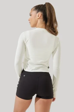 Refine Long Sleeve Top - Coconut Cream -Popflex Store Refine Long Sleeve Top Coconut Cream B1013 0792