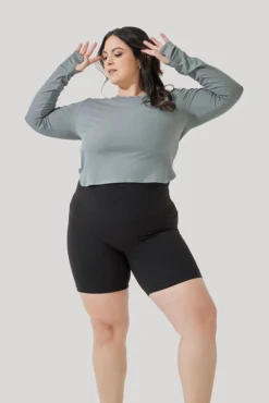 Refine Long Sleeve Top - Stormy Blue -Popflex Store Refine Long Sleeve Top Stormy Blue B1013 1633