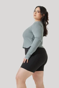 Refine Long Sleeve Top - Stormy Blue -Popflex Store Refine Long Sleeve Top Stormy Blue B1013 1647