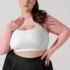 Relevé Ribbed Shrug - Powder Pink