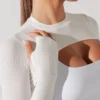 Relevé Ribbed Shrug - Sugar