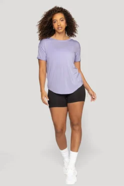 Reversible Deep V Tee - Lavender -Popflex Store Reversible Deep V Tee Sky Blue B1015 00721
