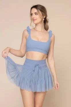 Romance Ruffle Bra - Blue Storm -Popflex Store RomanceRuffleBra A1012 03369