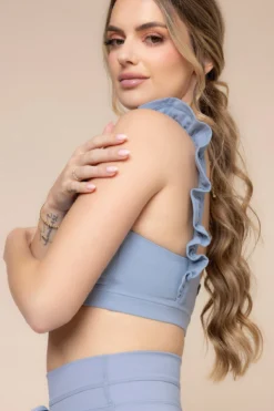 Romance Ruffle Bra - Blue Storm -Popflex Store RomanceRuffleBra A1012 03390