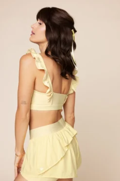 Romance Ruffle Bra - Buttercream -Popflex Store RomanceRuffleBra A1012 RuffleShort FrenchButtercream 4017 01192 Edit