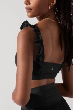 Romance Ruffle Bra - Black -Popflex Store RomanceRuffleBra Black A1012 0877 Edit