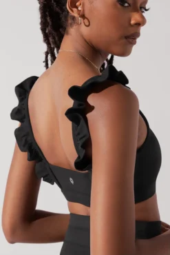 Romance Ruffle Bra - Black -Popflex Store RomanceRuffleBra Black A1012 0886 Edit