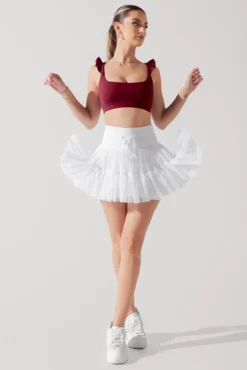 Romance Ruffle Bra - Crimson -Popflex Store RomanceRuffleBra Crimson A1012 1162 Edit