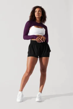 Relevé Ribbed Shrug - Winter Plum -Popflex Store SHOOT 0301 Edit 1