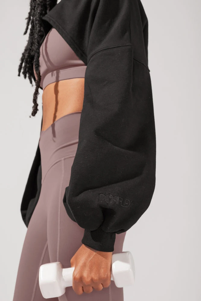 Mockneck Shruggie - Black 7 Mockneck Shruggie - Black - Image 7