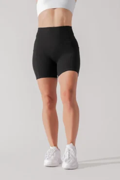 Supersculpt™ Midi Short With Pockets - Black -Popflex Store SculptMidiShort Black D1000C 5 0099 Edit