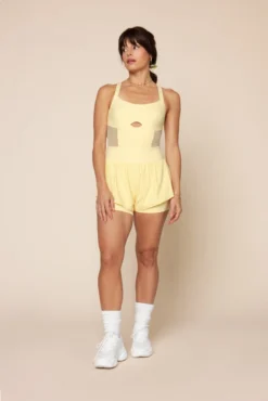 Supershort™ Runsie - Buttercream -Popflex Store Supershort Runsie FrenchButtercream 6042 02156 Edit