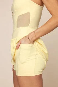 Supershort™ Runsie - Buttercream -Popflex Store Supershort Runsie FrenchButtercream 6042 02224 Edit