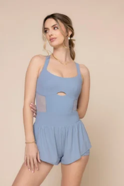 Supershort™ Runsie - Blue Storm -Popflex Store SupershortRunsie BlueStorm 6042 02987