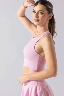 Sweat Sesh Crop Top - Bubblegum -Popflex Store Sweat Sesh Long Bra Bubblegum A1004 2011 Editcopy