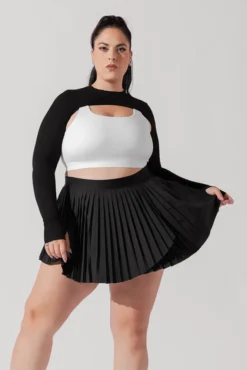 Ace ‘em Pleated Skort - Black 22 Ace ‘em Pleated Skort - Black -Popflex Store VensusSkort Black H1002 2266 Edit 1