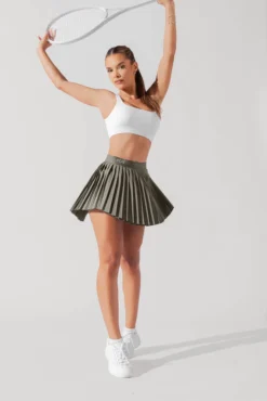 Ace ‘em Pleated Skort - Rustic Olive 14 Ace ‘em Pleated Skort - Rustic Olive -Popflex Store VensusSkort RusticOlive H1002 0956 Edit 1