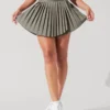 Ace ‘em Pleated Skort - Rustic Olive