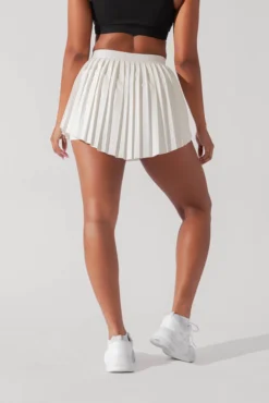 Ace ‘em Pleated Skort - Sugar -Popflex Store VenusSkort Sugar H1002 1117 Edit 1
