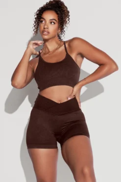 What's The Scoop Seamless Bra - French Roast -Popflex Store What stheScoopBra CCHGShorts FrenchRoast 1883 Edit