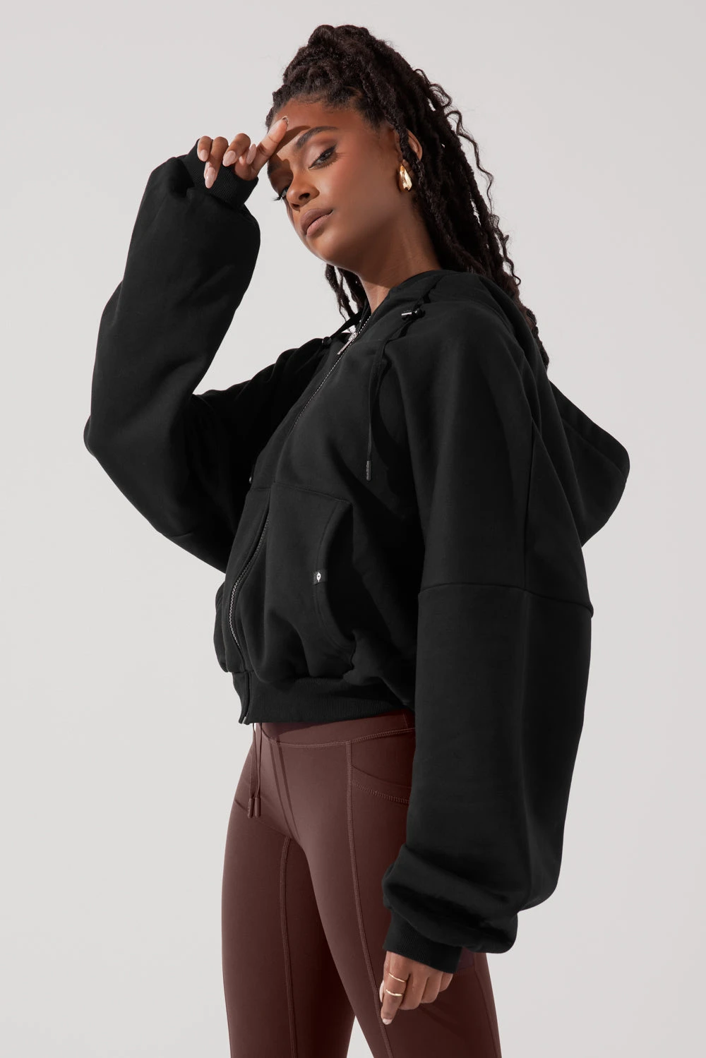 Zip Cloud Hoodie - Black 7 Zip Cloud Hoodie - Black - Image 7