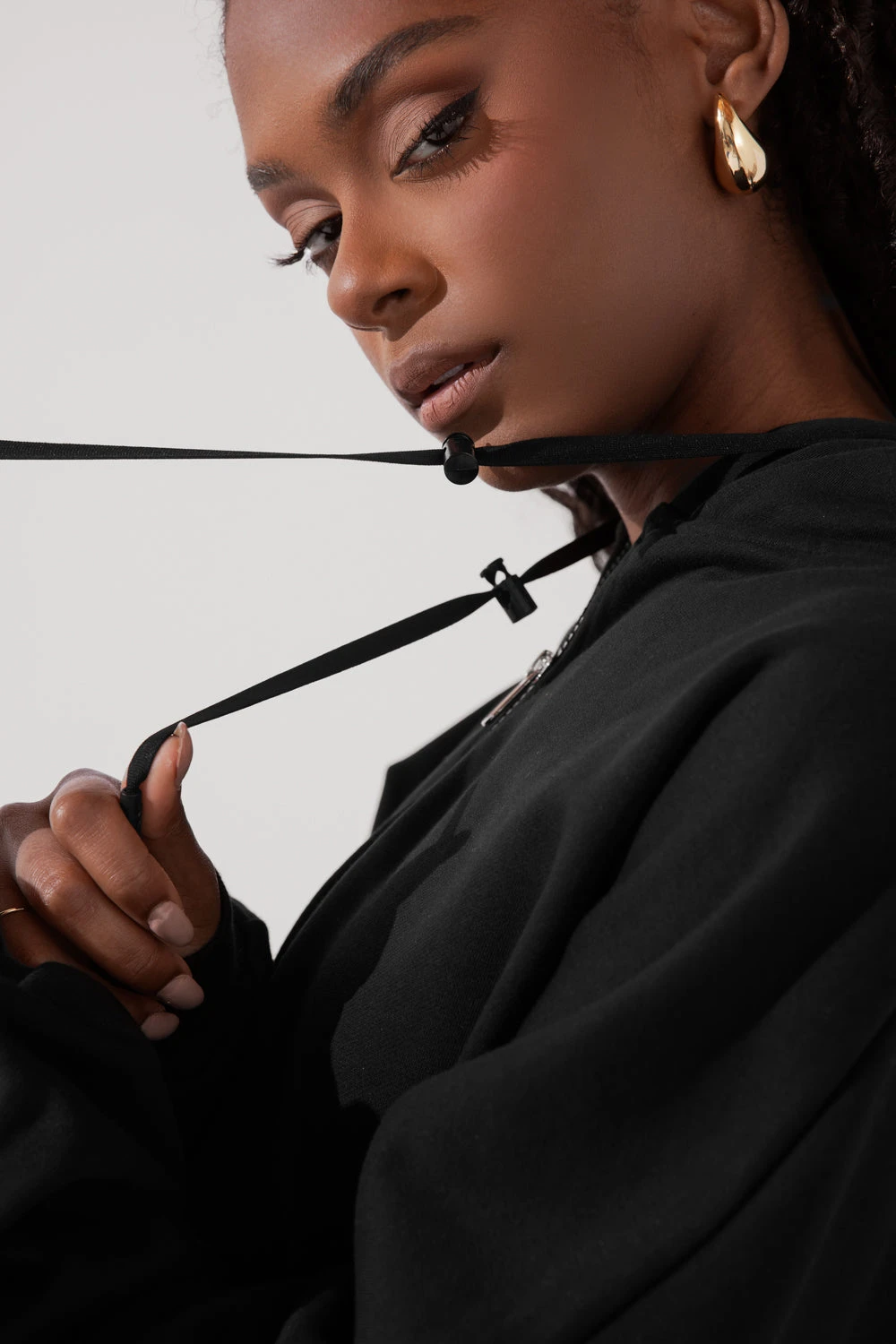 Zip Cloud Hoodie - Black 3 Zip Cloud Hoodie - Black - Image 3