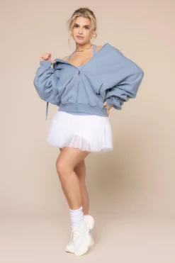 Zip Cloud Hoodie - Blue Storm -Popflex Store ZipCloudHoodie Blue Storm 5002 03670