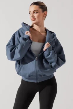 Zip Cloud Hoodie - Blue Steel -Popflex Store ZipCloudHoodie BlueSteel 5002 0025 Edit