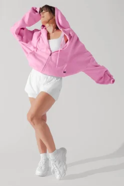 Zip Cloud Hoodie - Malibu Pink -Popflex Store ZipCloudHoodie Bubblegum 5002 0046 Edit 1