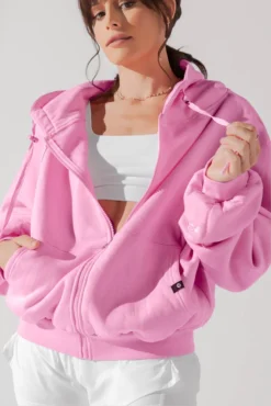 Zip Cloud Hoodie - Malibu Pink -Popflex Store ZipCloudHoodie Bubblegum 5002 0114 Edit 1