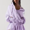 Zip Cloud Hoodie - Digital Lavender