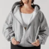 Zip Cloud Hoodie - Heather Grey