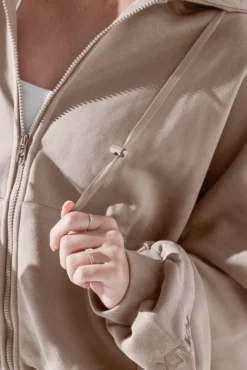 Zip Cloud Hoodie - Taupe -Popflex Store ZipCloudHoodie Taupe 5002 0245 Edit