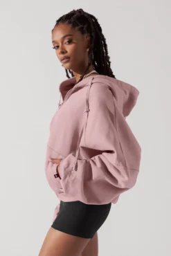 Zip Cloud Hoodie - Blush 17 Zip Cloud Hoodie - Blush -Popflex Store ZipCloudHoodie blush 5002 0109 Edit