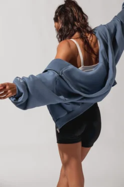 Zip Cloud Hoodie - Blue Steel -Popflex Store opf0891 edit d39d3ca3 09de 4bba 9410 6fac1e8313a1