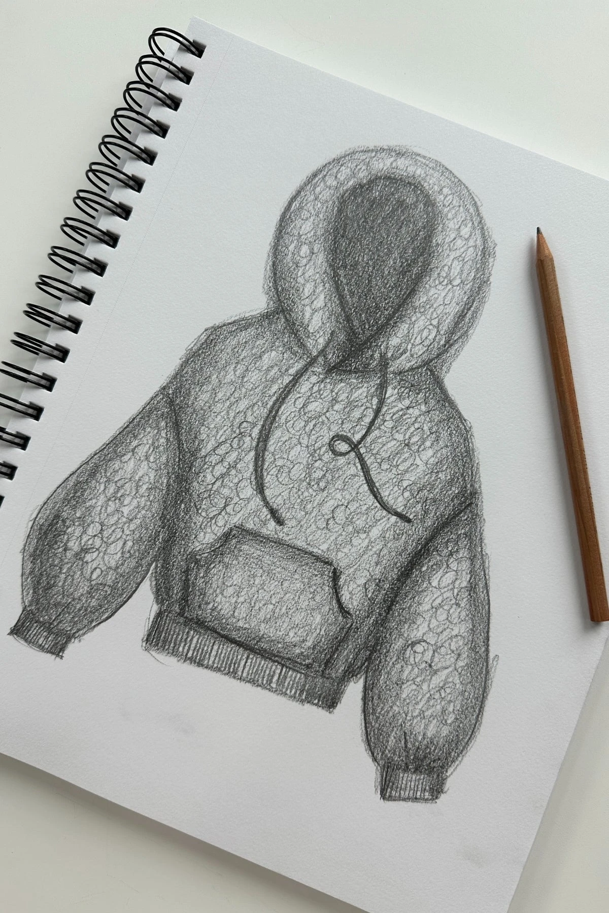 Faux Sherpa Pullover Cloud Hoodie - Taupe 3 Faux Sherpa Pullover Cloud Hoodie - Taupe - Image 3