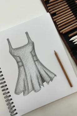 Tie-Breaker Superdress™ - Peppercorn -Popflex Store tiebreakerdresssketchpopflex